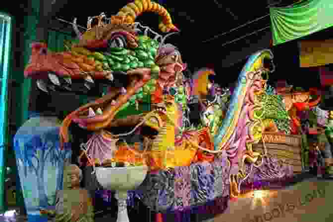 A Large Float Adorned With Colorful Decorations At Mardi Gras World In New Orleans Top Ten Sights: New Orleans