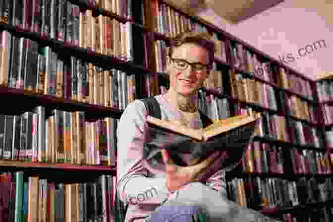 A Man Sitting Alone In A Library, Reading A Book. Thoughts While Not Out Protesting