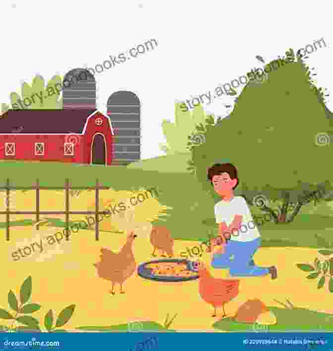 A Person Feeding Chickens In A Backyard, Illustrating The Importance Of Proper Nutrition. Raising Chickens For The First Time: 6 Simple Steps To A Healthy Happy And Productive Backyard Flock Get Endless Fresh Eggs And Have Fun ng It (Backyard Chickens Guide)