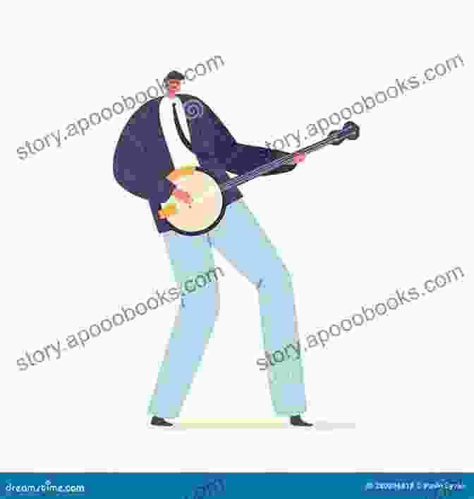 A Skilled Musician Strumming A Beautiful Banjo, Exuding Joy And Passion For Gospel Music. Favorite Gospel Tunes For Banjo