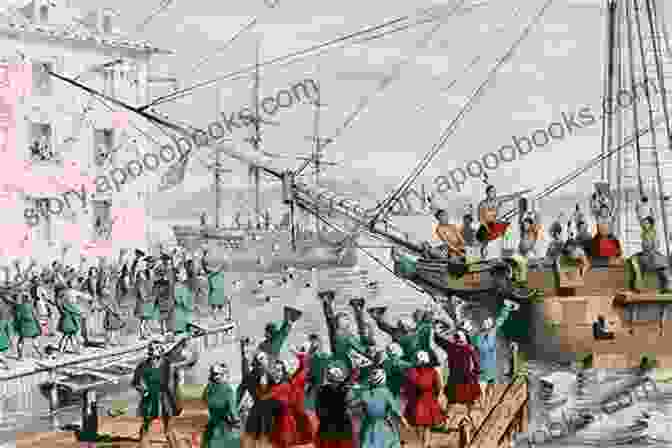 An Illustration Of The Boston Tea Party, A Pivotal Event That Sparked The American Revolution. Plymouth Rock Speaks (History 26)