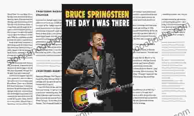 Bruce Springsteen The Day Was There Book Cover Bruce Springsteen The Day I Was There