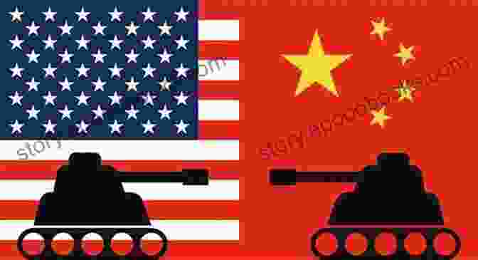 China And The United States Flag Facing Off Against Each Other, Symbolizing The Rivalry Between The Two Superpowers World Leadership In The Balance: China And The Us Clash For Supremacy