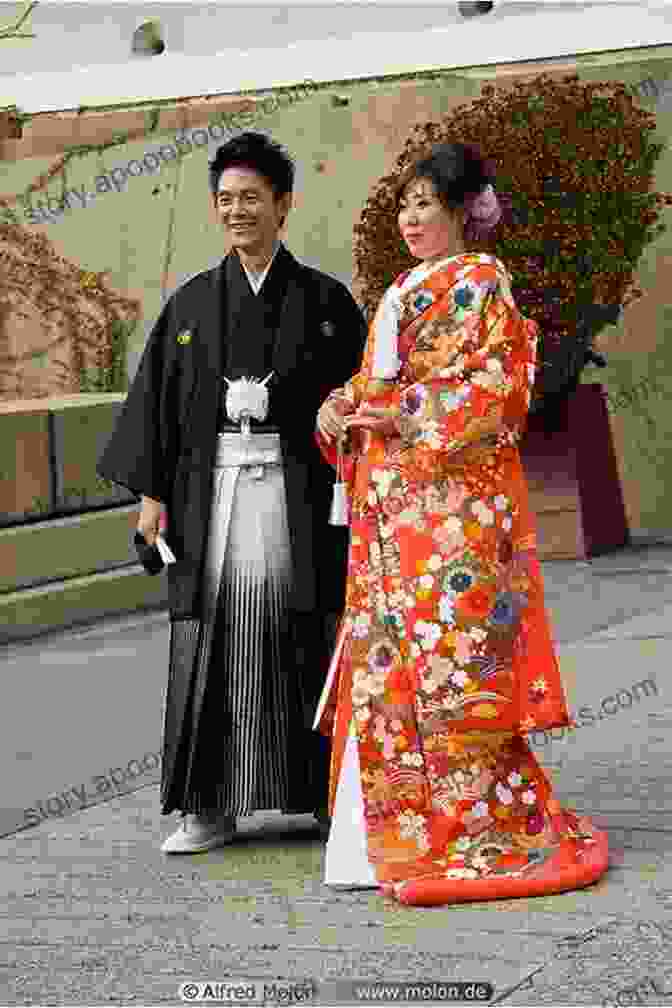 Close Up Portrait Of An Elderly Couple Wearing Kimonos, Their Faces Etched With Years Of Wisdom And Passion For Their Heritage. Kimono Town Ashikaga Tony Roppon