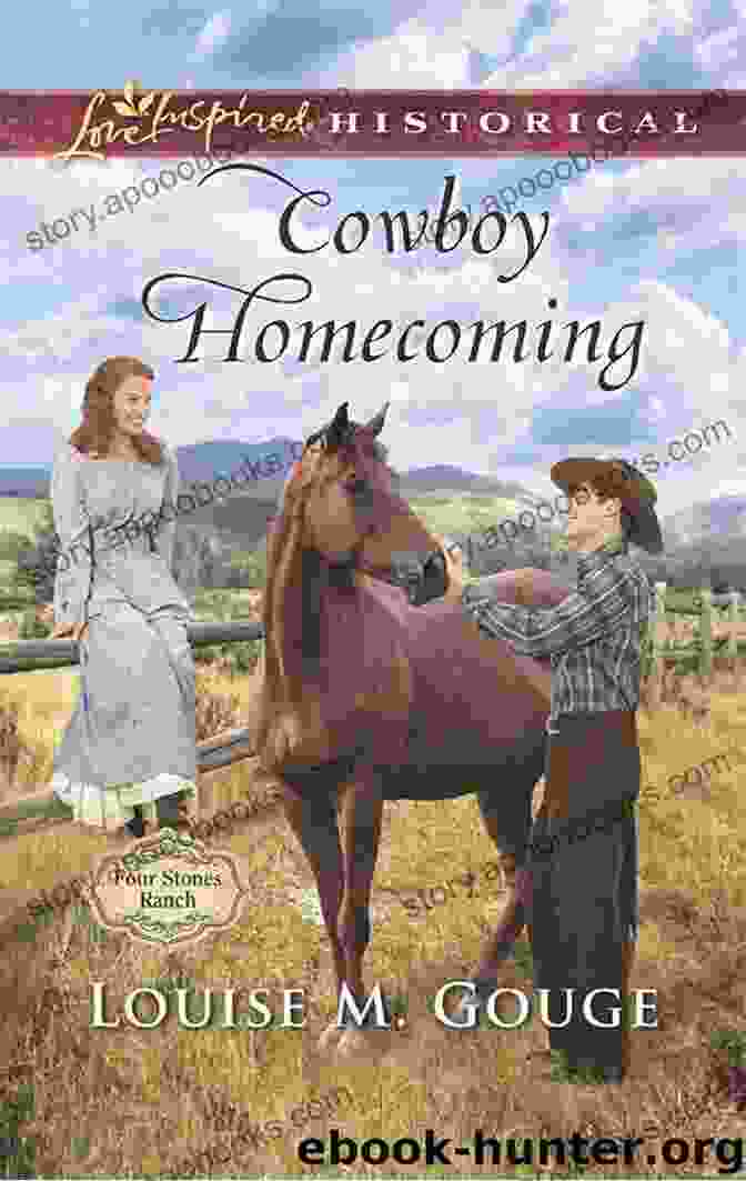 Cowboy Homecoming Book Cover Featuring A Rugged Cowboy On Horseback Against A Stunning Sunset A Cowboy S Homecoming (The McGavin Brothers 17)