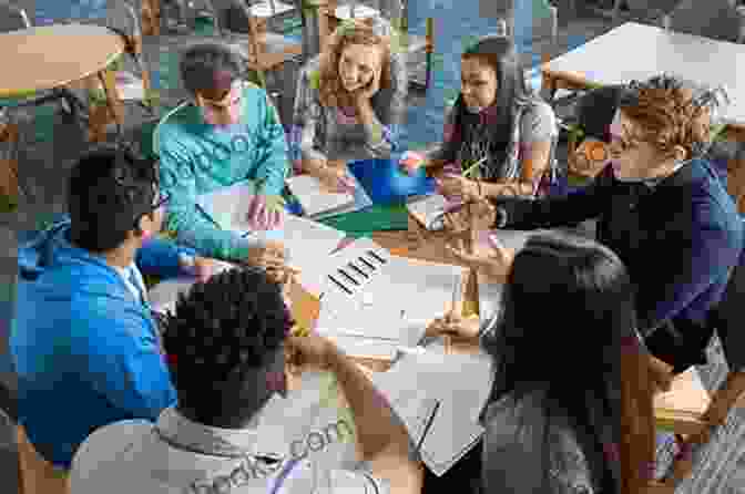 Garfield High School Students Engaged In A Classroom Discussion, Surrounded By Books And Posters. Garfield High School Home Of The Bulldogs