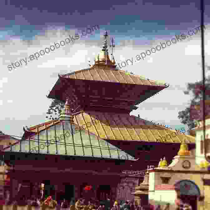 Intricate Facade Of Pashupatinath Temple In Kathmandu Tourism Scene In Nepal