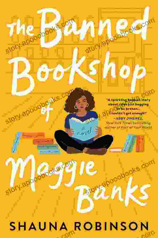 Intriguing Cover Of 'The Banned Bookshop Of Maggie Banks', Showcasing A Mysterious Woman Amidst A Labyrinth Of Forbidden Books The Banned Bookshop Of Maggie Banks