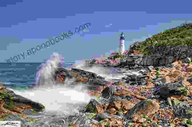 Maine Coastline With Granite Cliffs, Crashing Waves, And Distant Lighthouses The Rough Guide To New England (Rough Guide To )