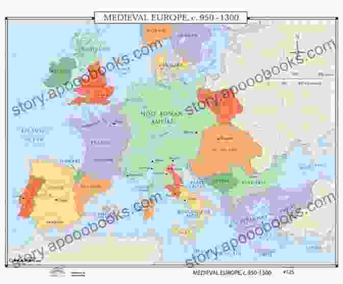 Map Of Medieval Europe, Showing Fragmented Political Boundaries The Green Line: The Division Of Palestine : Political Boundaries In World History (Arbitrary BFree Downloads)