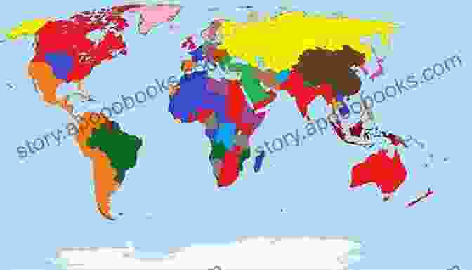 Map Of The World, Showing The Extent Of European Colonial Empires The Green Line: The Division Of Palestine : Political Boundaries In World History (Arbitrary BFree Downloads)