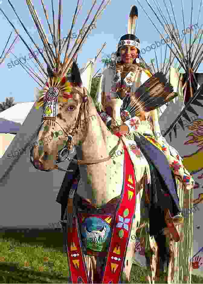 Nez Perce Native Americans Riding Appaloosy Horses Blue Skies West (Appaloosy Horses In History)