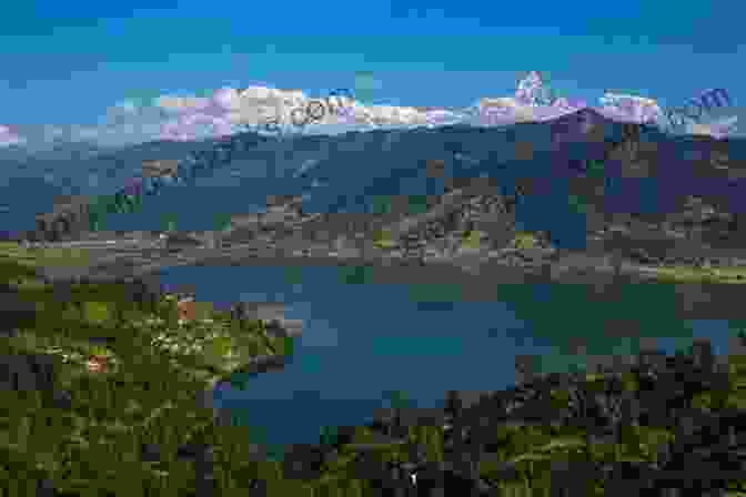 Serene View Of Lake Phewa In Pokhara Tourism Scene In Nepal