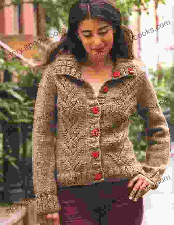 Striped Cardigan Representing The Urban Style Of Metropolitan Knits Book Metropolitan Knits: Chic Designs For Urban Style