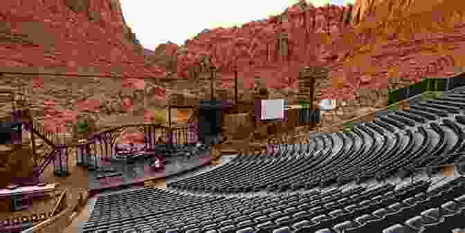 Tuacahn Amphitheatre Nestled Amidst The Red Rock Canyons. On The Road: Between Vegas And Zion