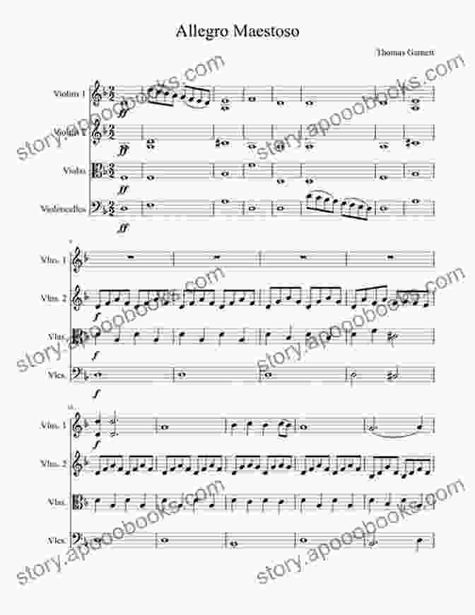 Unter Donner Und Blitz Saxophone Quartet Allegro Maestoso Score Excerpt Unter Donner Und Blitz Saxophone Quartet Score Parts: Thunder And Lightning Polka Op 324