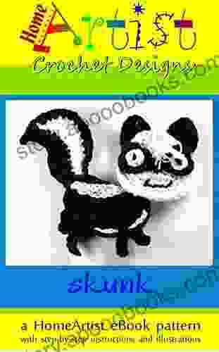 Crochet Pattern: Skunk Applique Homeartist Design